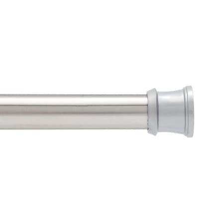 Kenney Mfg Twist & Fit No Tools Tension Shower Curtain Rod, 42-72in, Chrome KN609C/40HUS